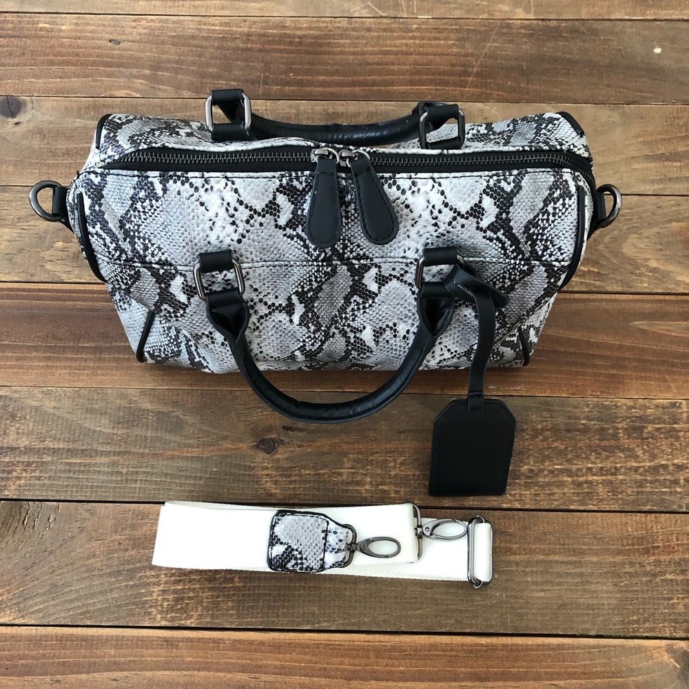 Nila Anthony Snakeskin Satchel